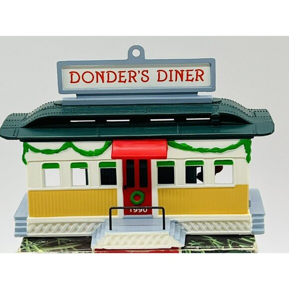 Hallmark Keepsake Donders Diner Christmas Ornament Santa Reindeer 1990 Nostalgic - Picture 5 of 9